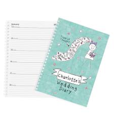 Personalised Purple Ronnie A5 Bride Wedding Diary